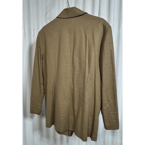 Open Edit Women’s Oversized Blazer Sz M Nordstrom Saharan Tan Jacket Preppy - Picture 4 of 6